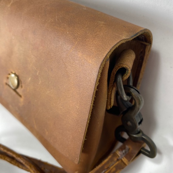 Leather Brown Crossbody Purse - Picture 3 of 16